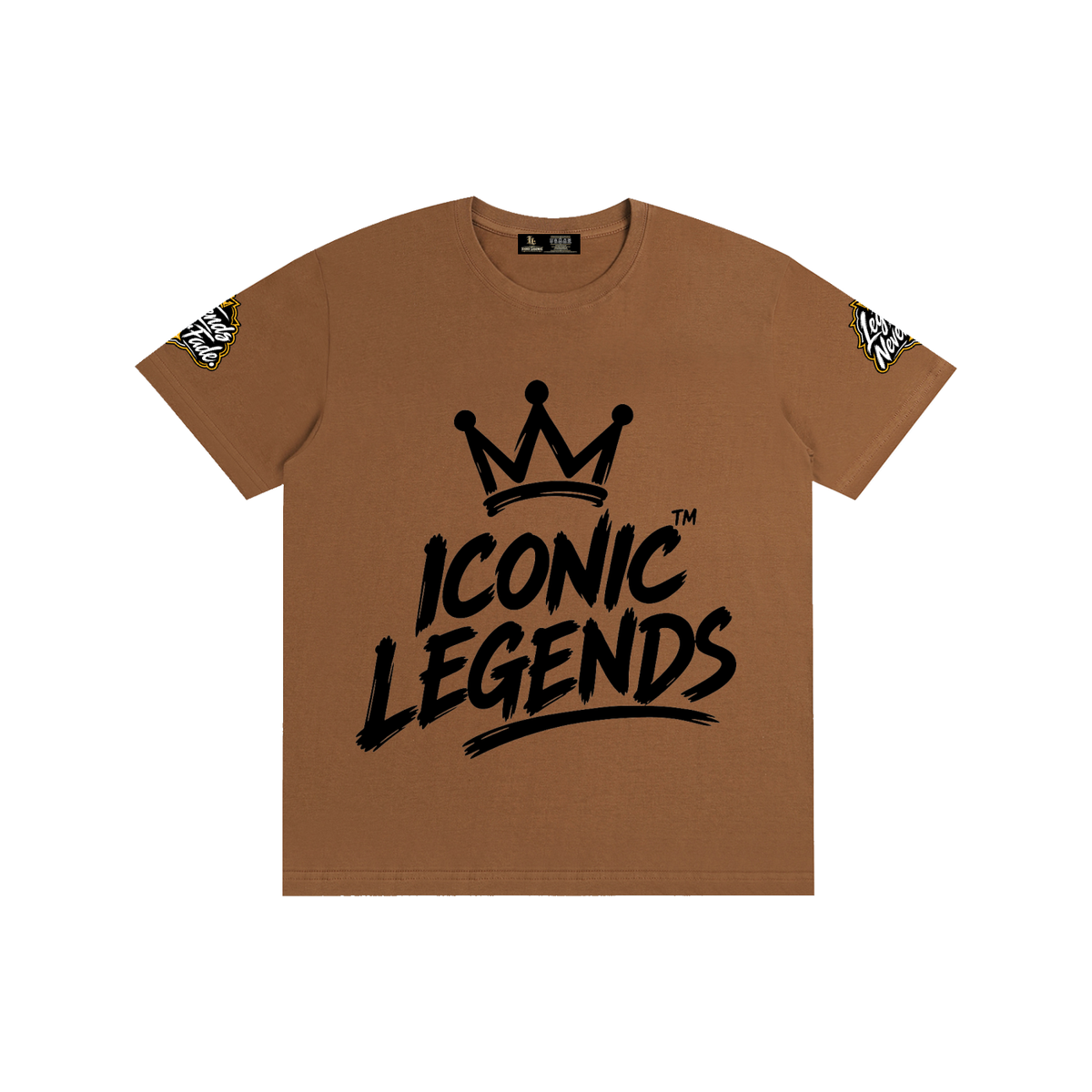 Iconic Legend - Pure Cotton Unisex Black Crown T-Shirt