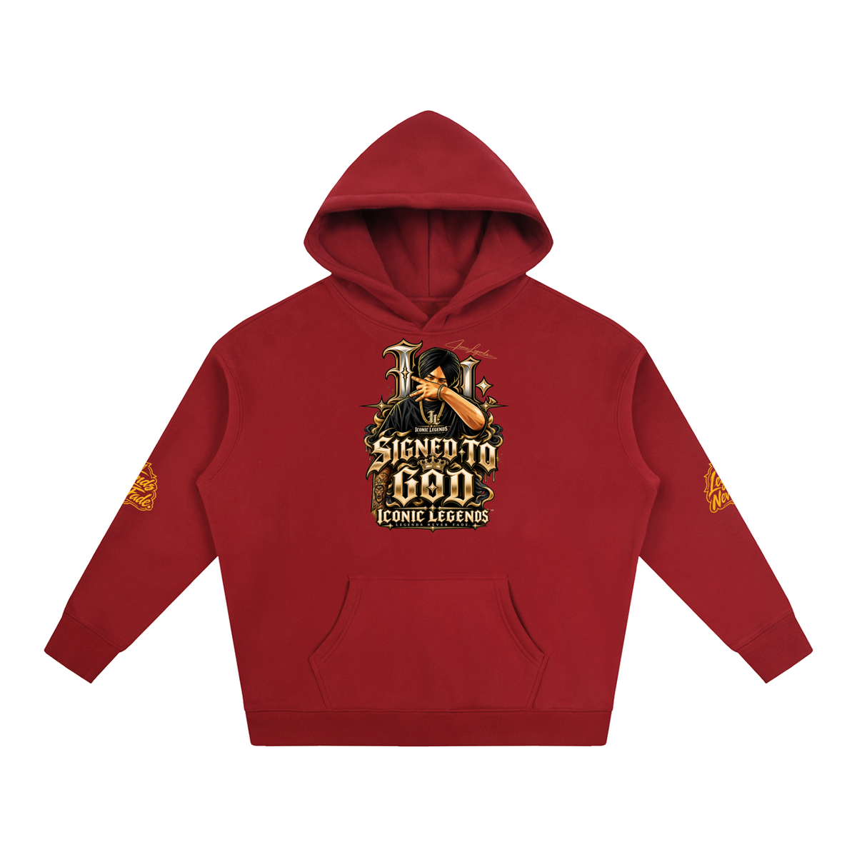 iconic Legend- Sidhu MooseWala Signed To God Hoodie