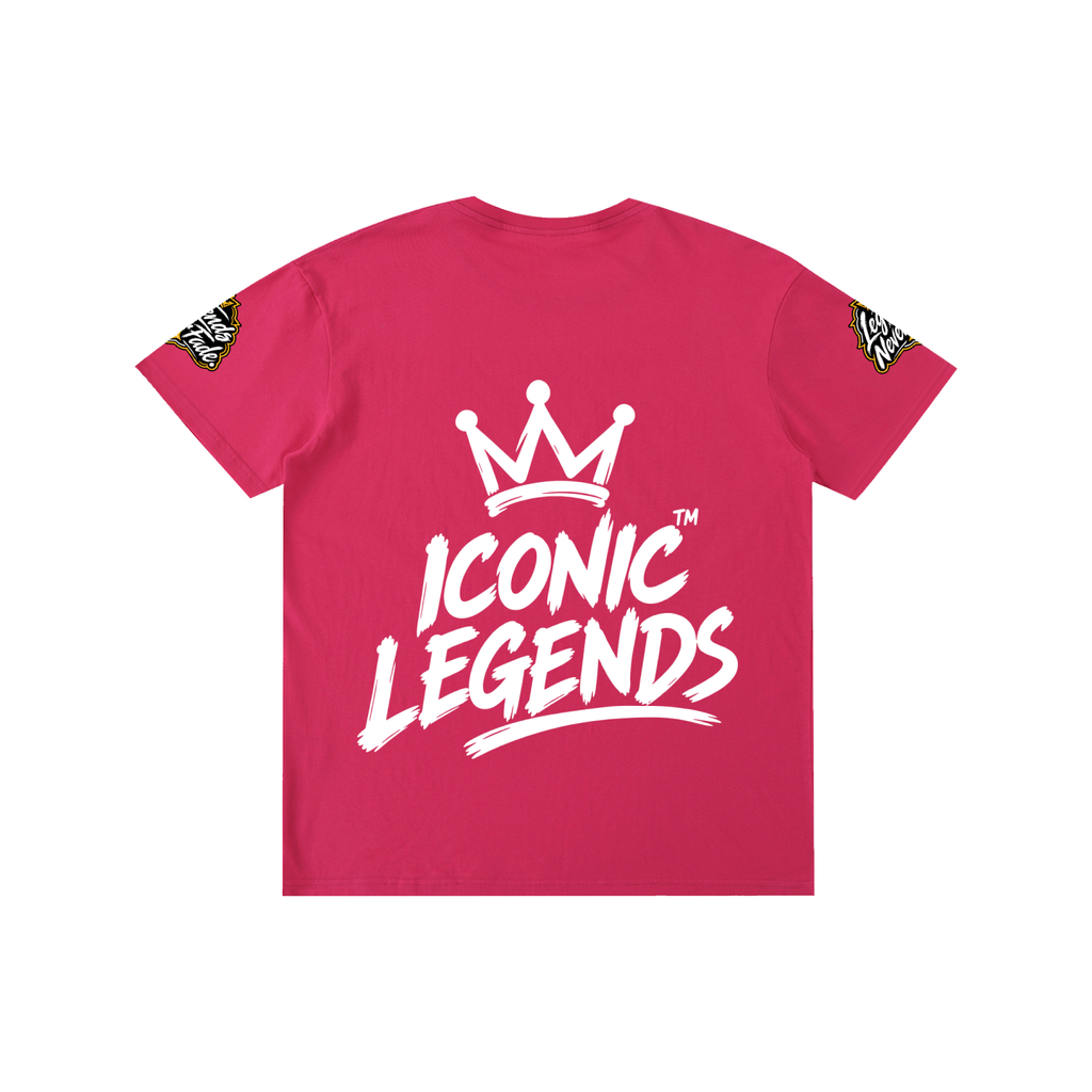 Iconic Legends- Pure Cotton Unisex White Crown T-Shirt