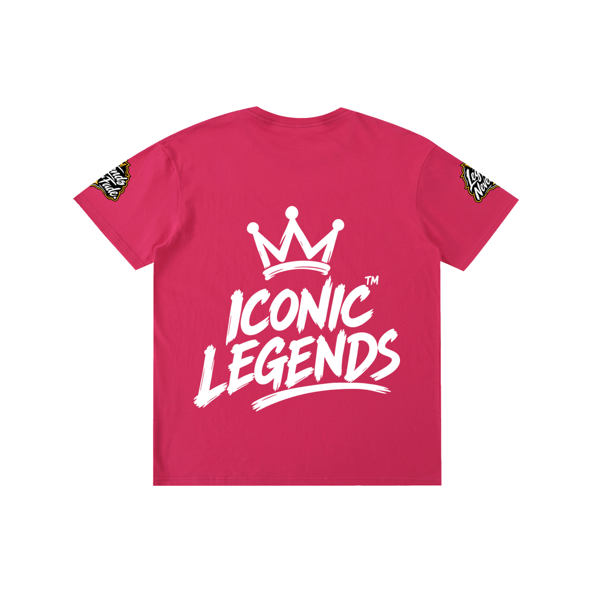 Iconic Legends- Pure Cotton Unisex White Crown T-Shirt
