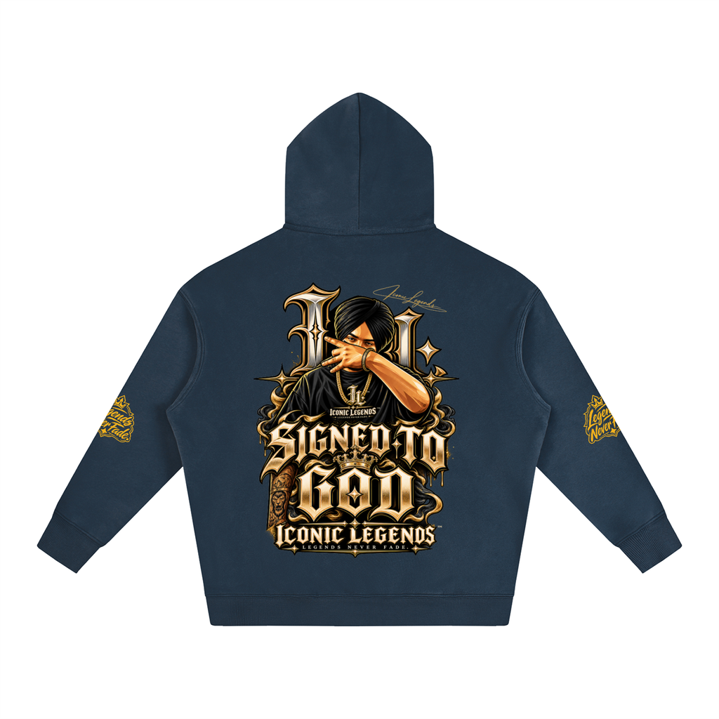 iconic Legend- Sidhu MooseWala Signed To God Hoodie