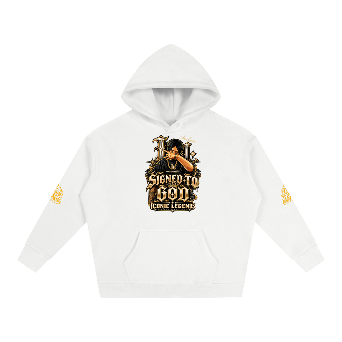 iconic Legend- Sidhu MooseWala Signed To God Hoodie