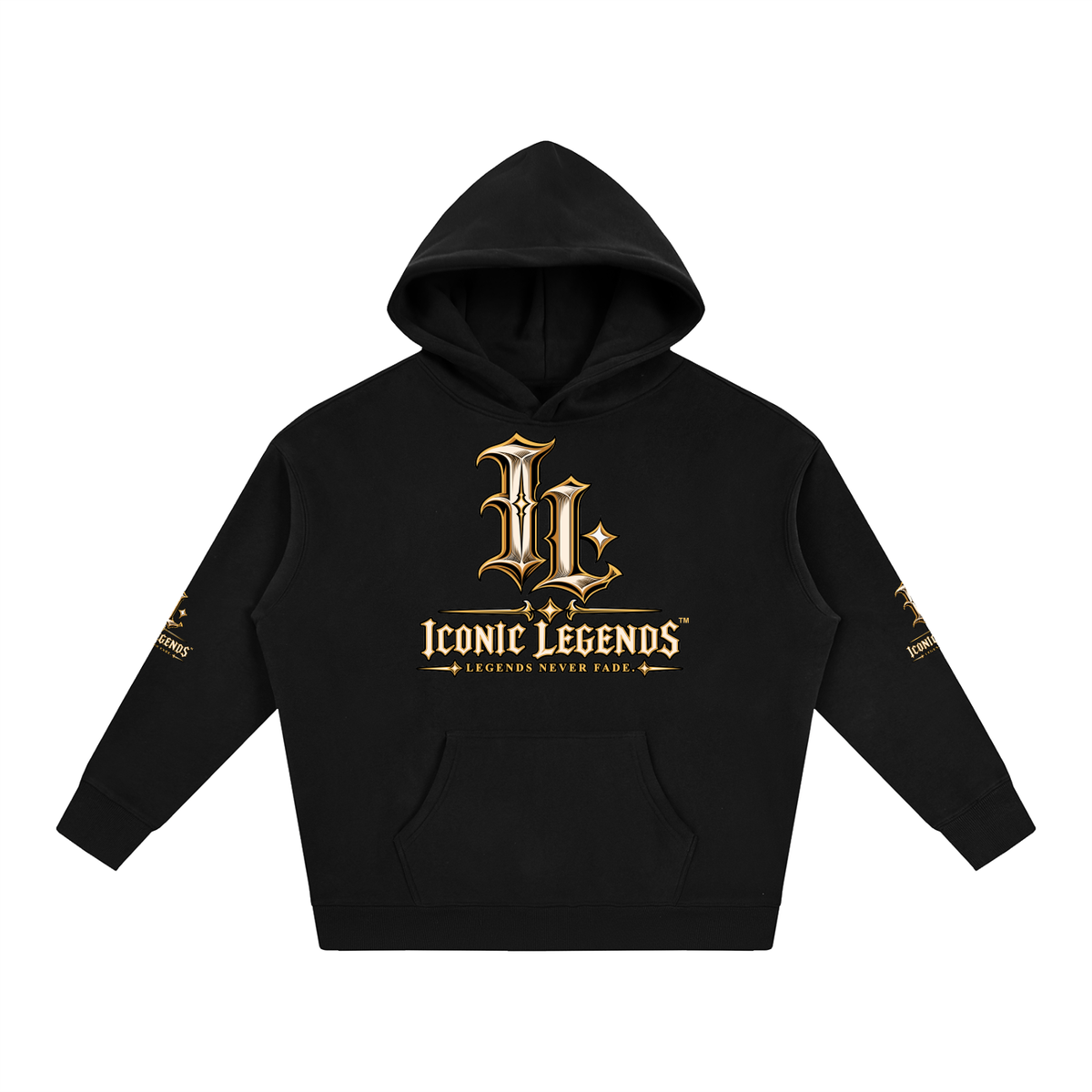 Iconic Legends - Oversized Ghostface Signature Fleeced Hoodie