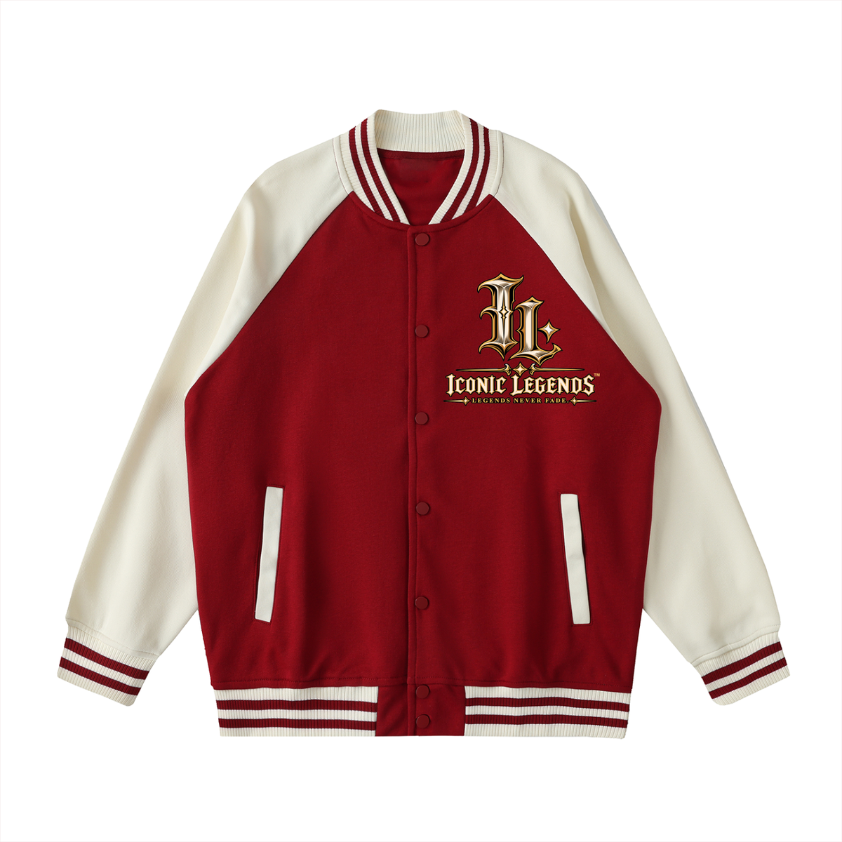 Iconic Legends - Signed To God Two Tone Raglan Sleeve Varsity Jacket