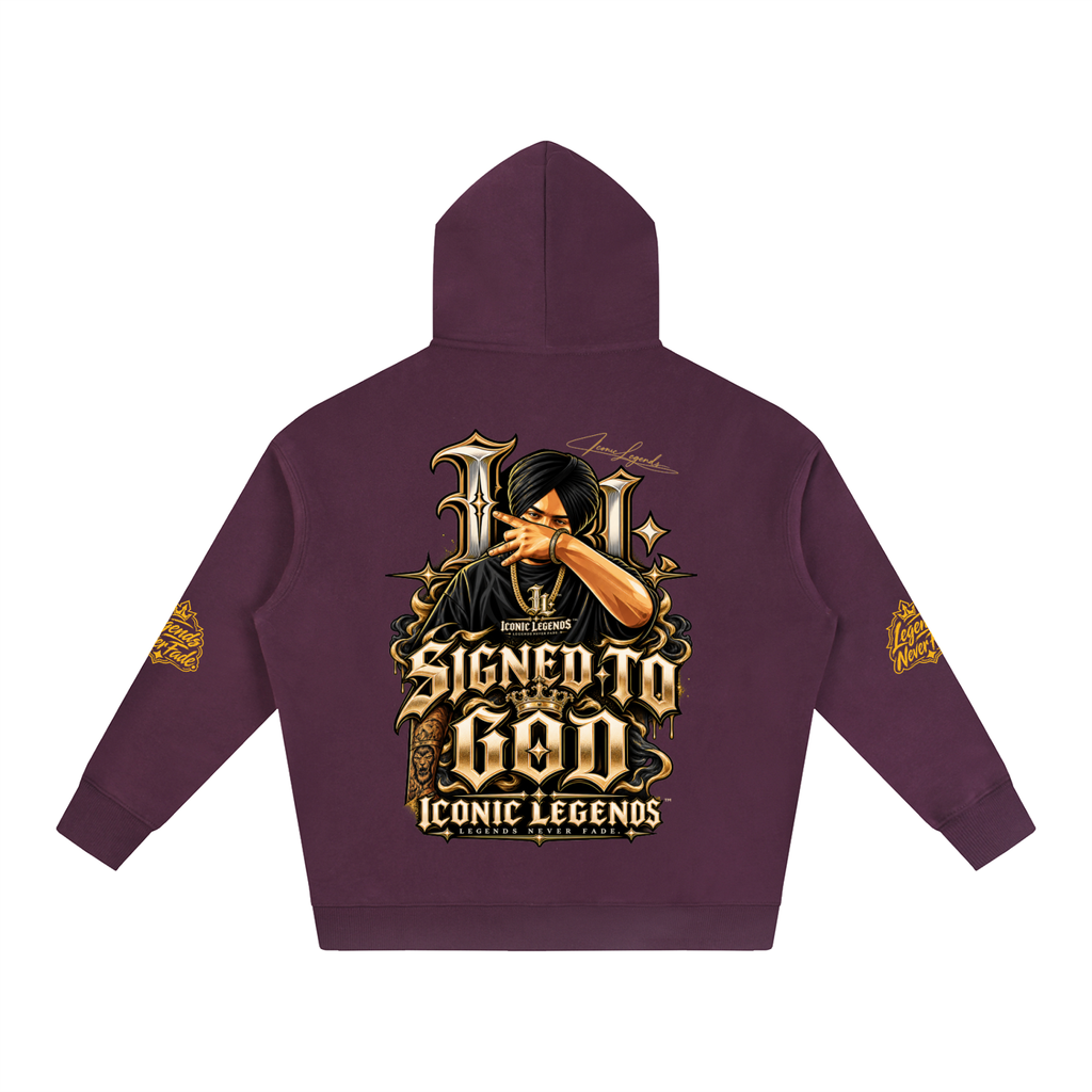 iconic Legend- Sidhu MooseWala Signed To God Hoodie