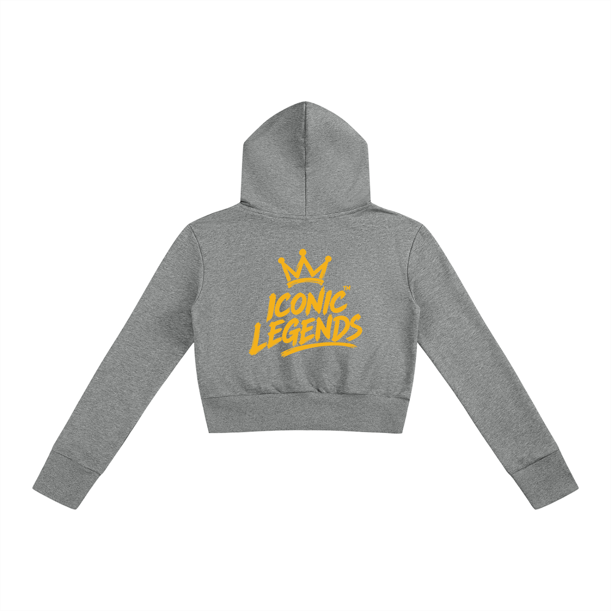 Iconic Legends - Women’s Slim Crop Full Zip Hoodie