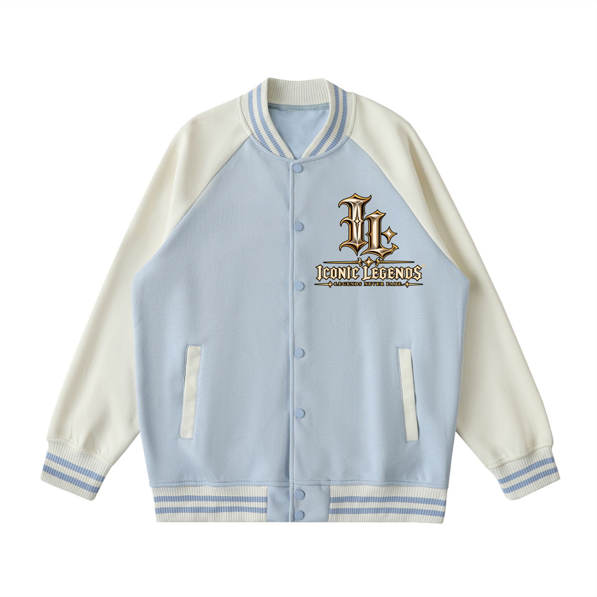 Iconic Legends - Signed To God Two Tone Raglan Sleeve Varsity Jacket