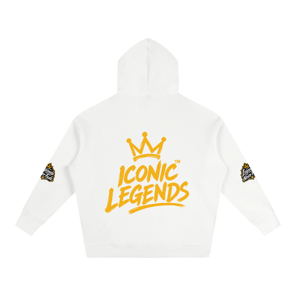 Iconic Legend - Oversize Fleeced Gold Crown Hoodie