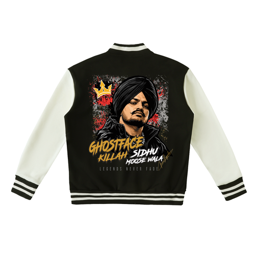 Iconic Legend Sidhu Moose Wala GhostFace Varsity Jacket